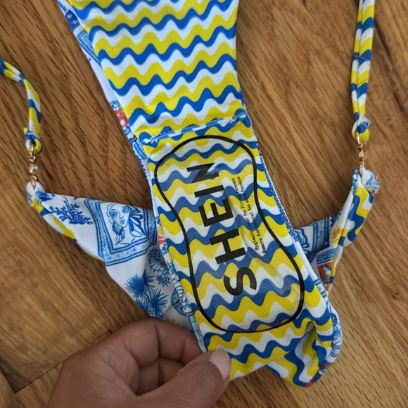 SHEIN Italian summer coastal bikini NWT - Picture 5 of 5